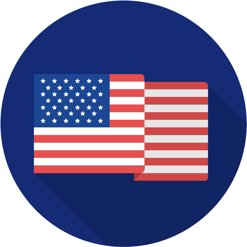 American Flag Icon - Eb5 (800x800), Png Download