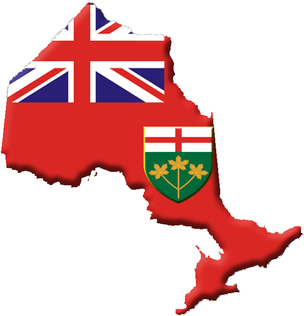 Ontario Flag Contour - Dominion Of America Flag (613x638), Png Download
