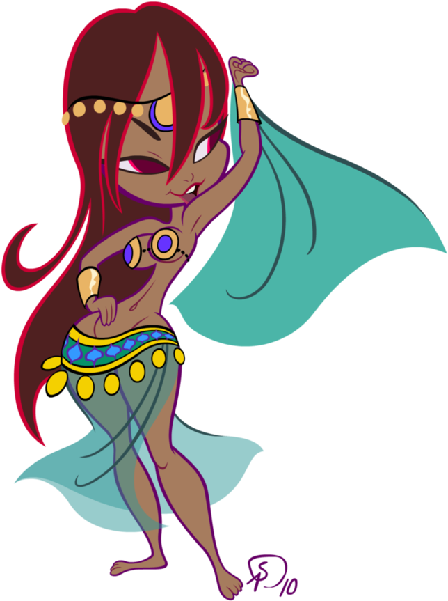 Cute Belly Dancer Gantzaistar On Deviantart Transparent - Belly Dancer Drawing Gif (807x989), Png Download