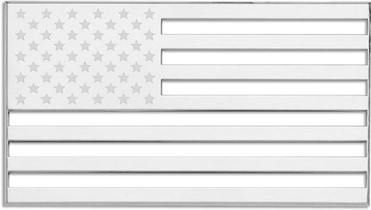 Cruiser Accessories American Flag Auto Decal - Bandera Estados Unidos Blanco Y Negro (800x475), Png Download