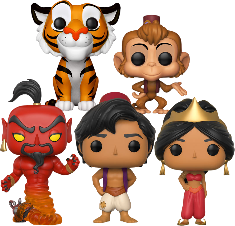 Aladdin Arabian Nights Funko Pop Vinyl Bundle - Funko Pop Aladdin Set (804x773), Png Download