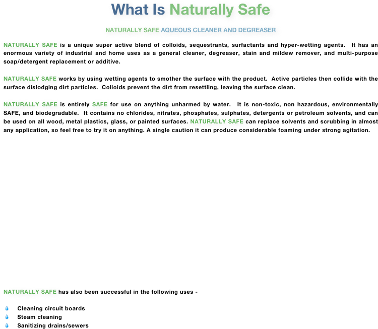 What Is Naturally Safe Naturally Safe Aqueous Cleaner - Biography (750x653), Png Download