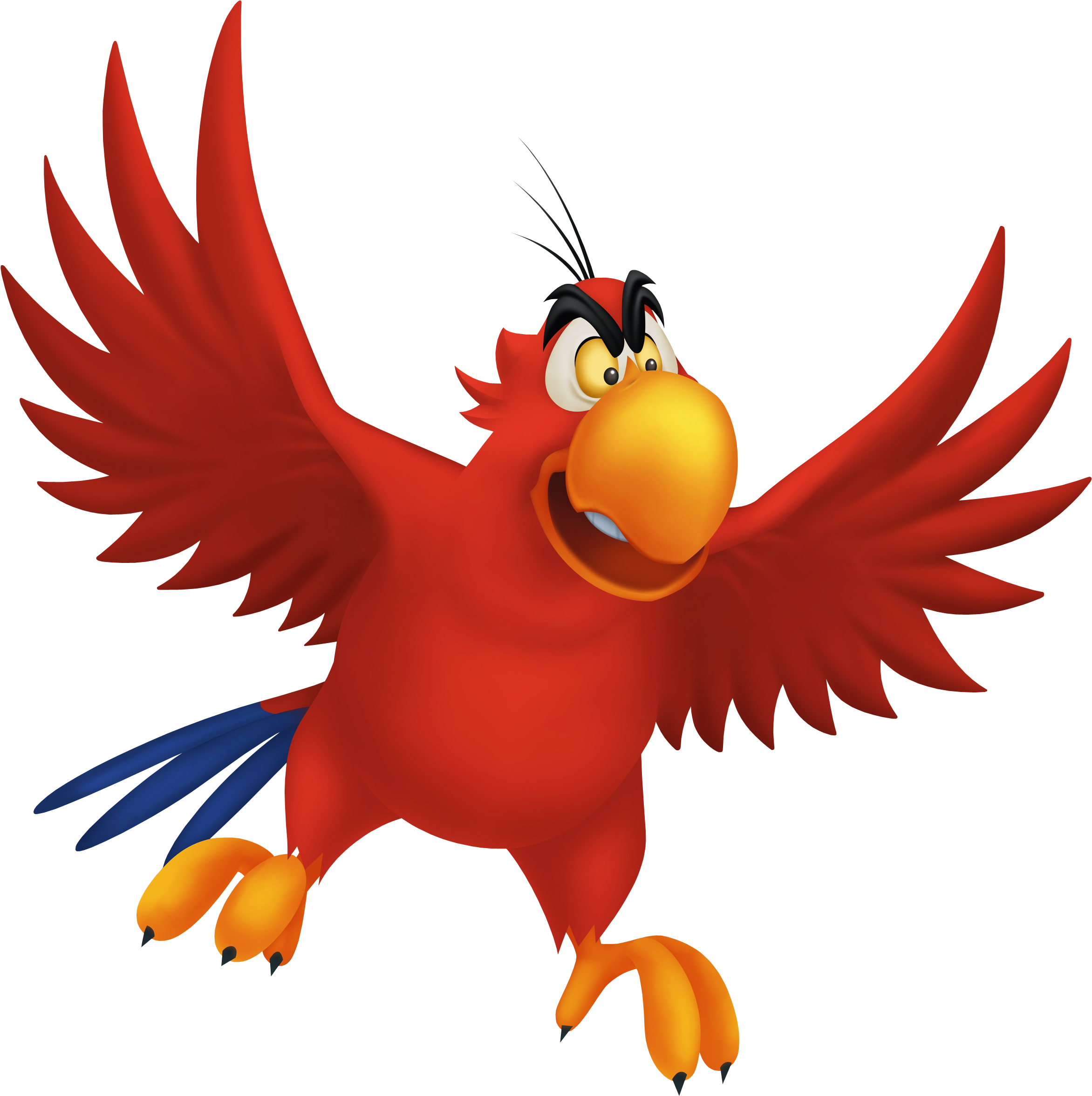 Iago Transparent Background - Aladdin Iago Png (2544x2576), Png Download