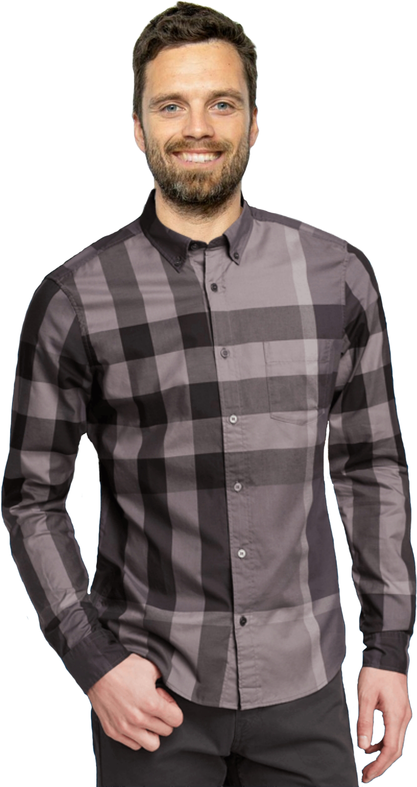 Sebastian Stan - Camisa Burberry Costo (1080x1672), Png Download