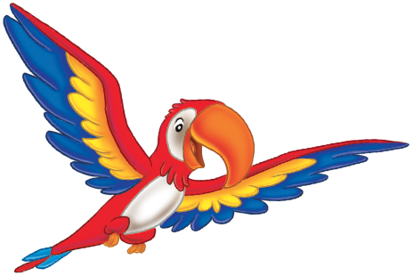 Back To The Jungle - Jungle Birds Cartoon Png (464x310), Png Download