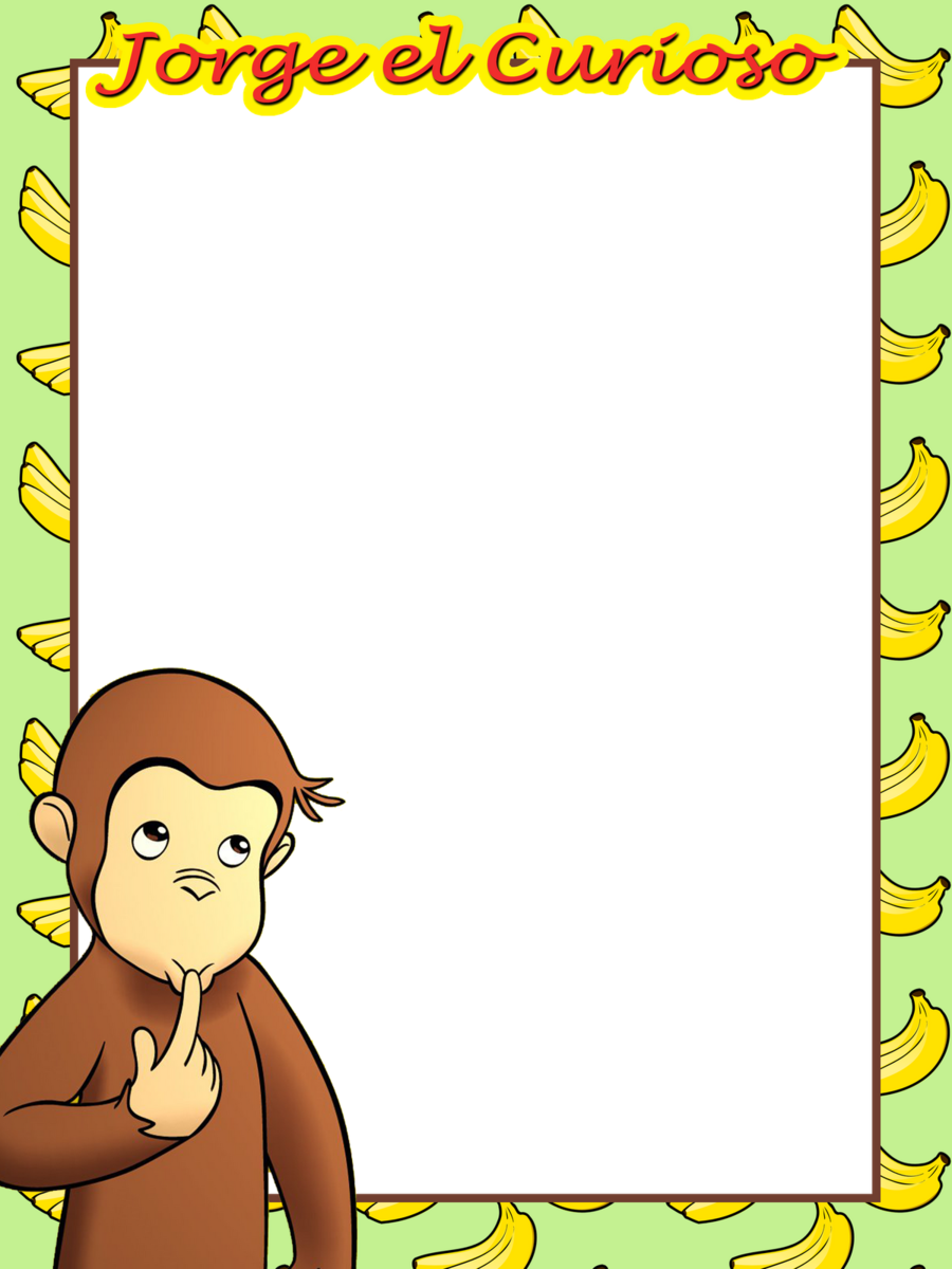 Curious George Clipart Curious George Birthday - Curious George (900x1200), Png Download
