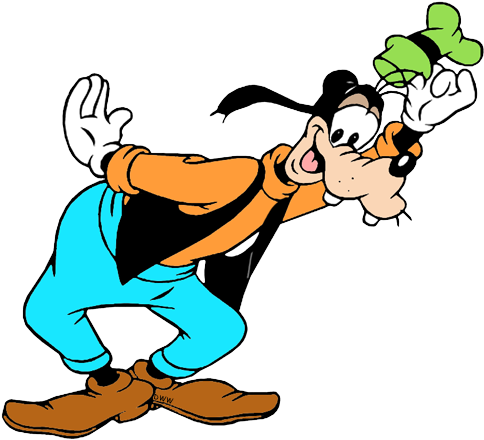 Png Download Clip Art Disney Galore Classic Tipping - Goofy Disney (500x451), Png Download