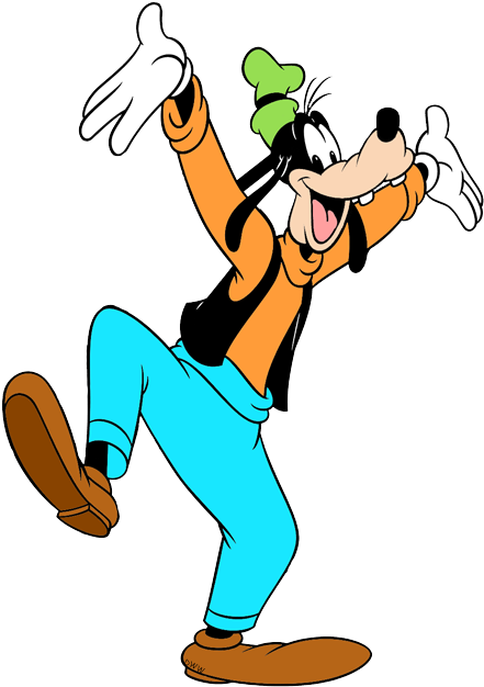 Happy Goofy - Disney Goofy Novelty Cushion (450x637), Png Download