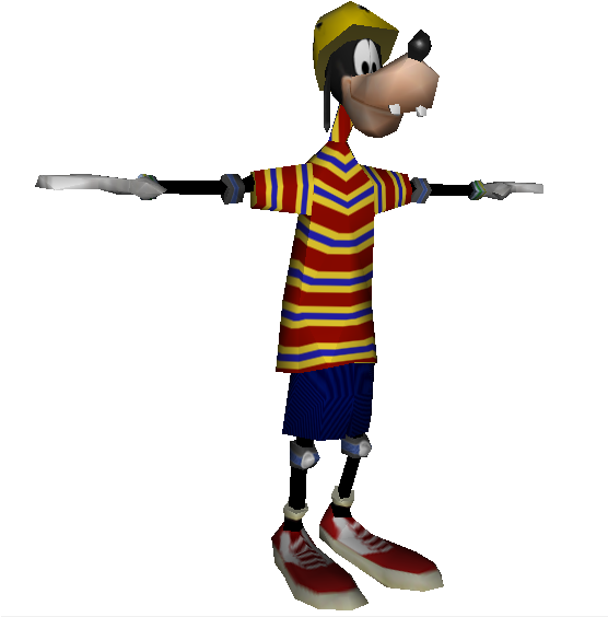 Download Zip Archive - Goofy The Models Resource (750x650), Png Download