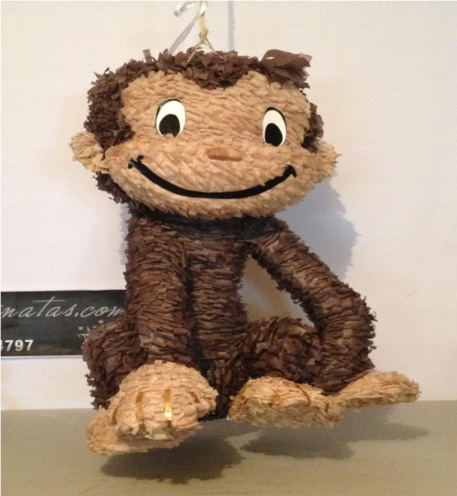 Curious George Pinata - Unique Industries Bb009570 Curious George Pinata (each) (1000x750), Png Download