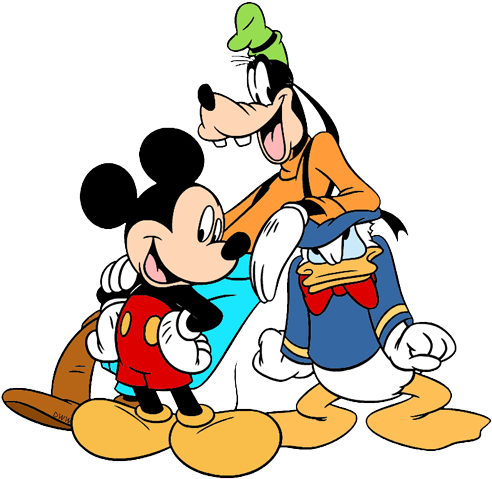 Donald, Goofy - Mickey Mouse (498x487), Png Download