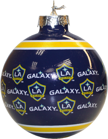 Los Angeles Galaxy Glass Ball Ornament - Angeles Galaxy (500x667), Png Download