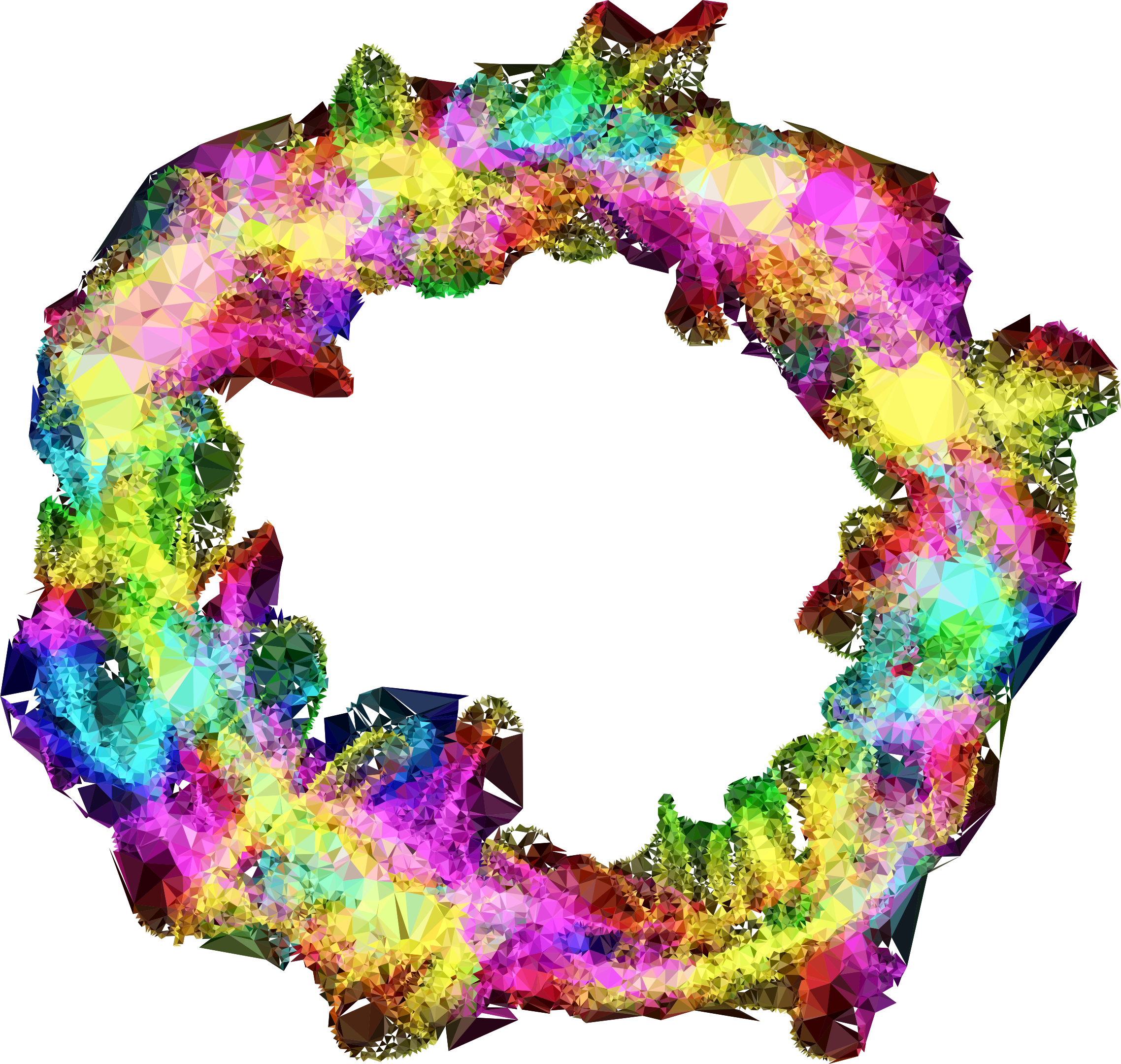 This Free Icons Png Design Of Low Poly Prismatic Particle (2276x2160), Png Download