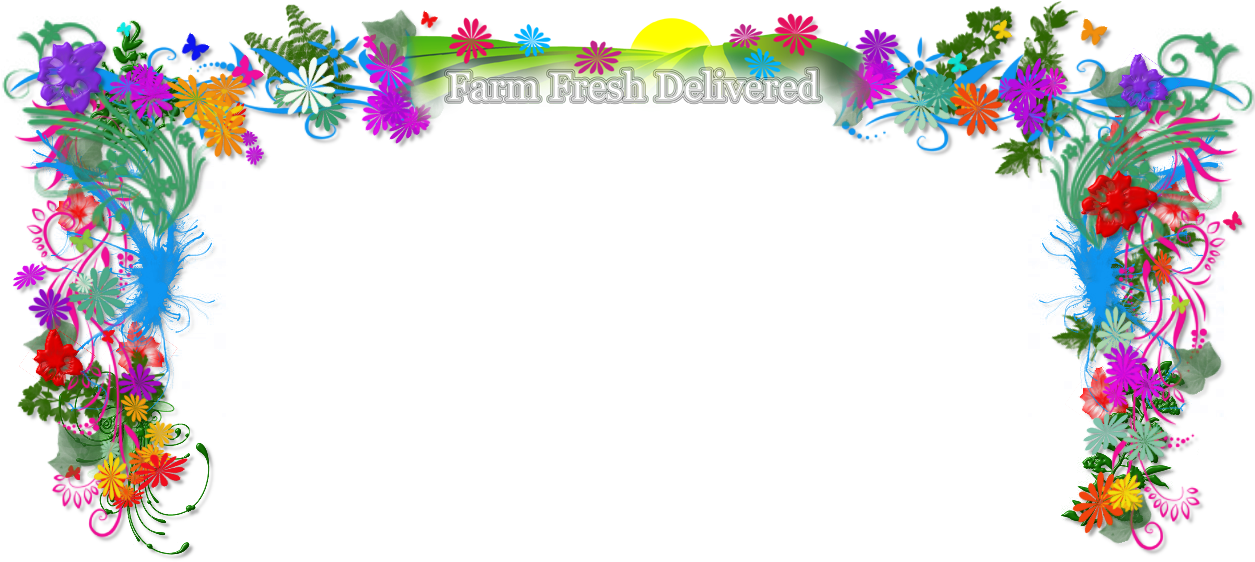 Farm Fresh - Real Flowers Png (1254x574), Png Download