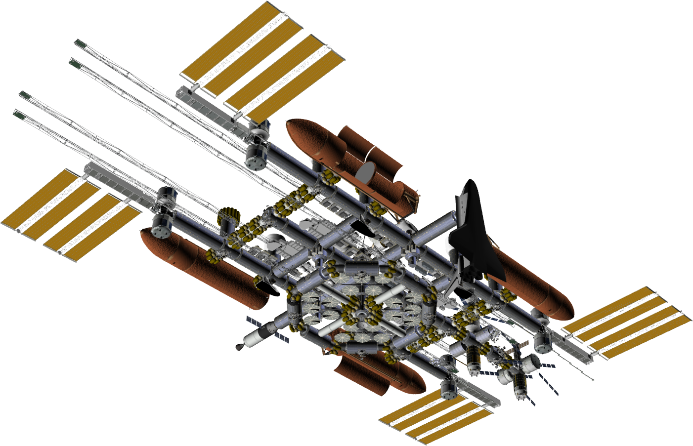 H 10 K - Rotating Space Station (1920x1080), Png Download