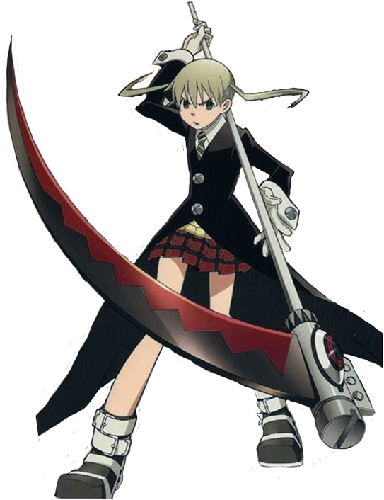 Soul Eater Png Transparent Image - Maka And Soul Weapon (559x714), Png Download