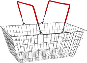 Transparent Basket Shopping - Basket (350x350), Png Download