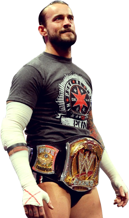 Cm Punk Wwe Champion Render By Xaypay-d7ruxwn - Wrestler (642x722), Png Download