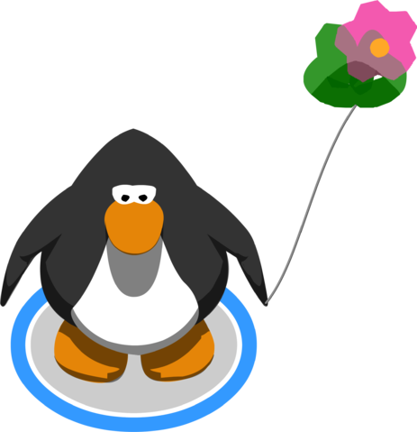 Balloon Flower Hat Real - Club Penguin (463x479), Png Download