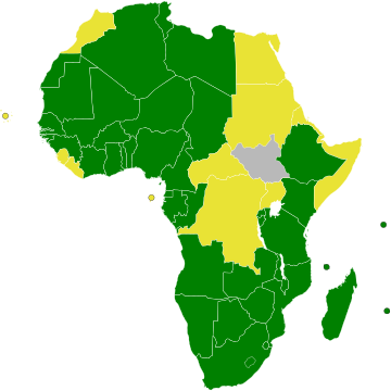 Nations That Have Ratified The African Nuclear Weapon - African Union (360x360), Png Download