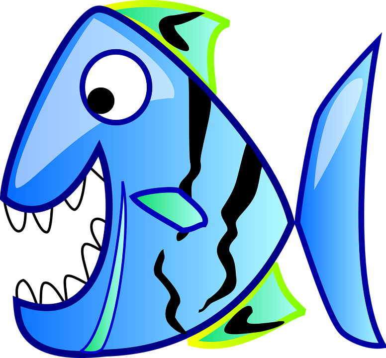 Fish In Water Clip Art - Cartoon Fish Png Transparent (600x556), Png Download