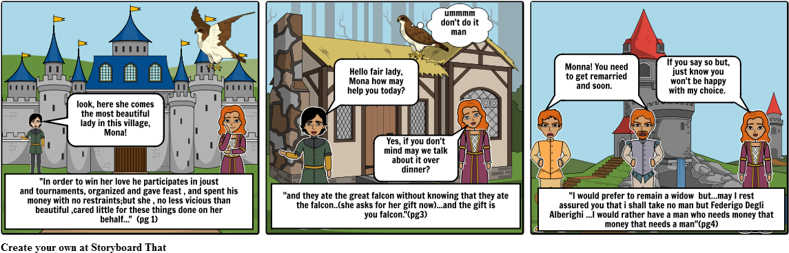 Tale Of Falcon Boccaccio Comics (1164x385), Png Download