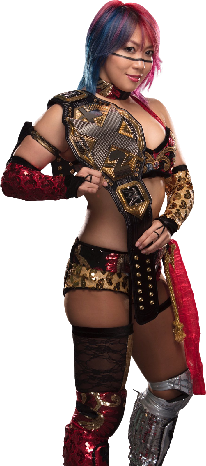 Asuka - Asuka Wwe Women's Champion (708x1600), Png Download