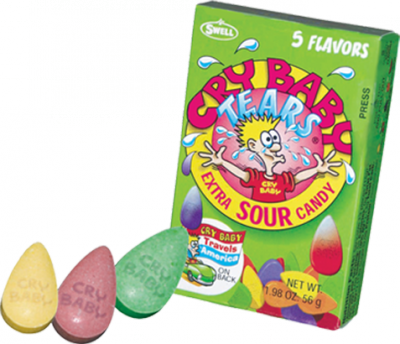 Cry Baby Extra Sour Tears - Cry Baby Candy (400x344), Png Download