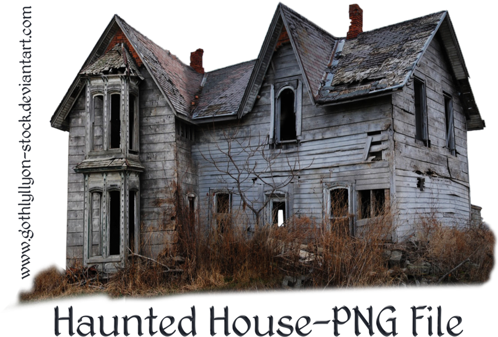 Haunted House Png By Gothlyllyon Stock Sotck (1024x726), Png Download