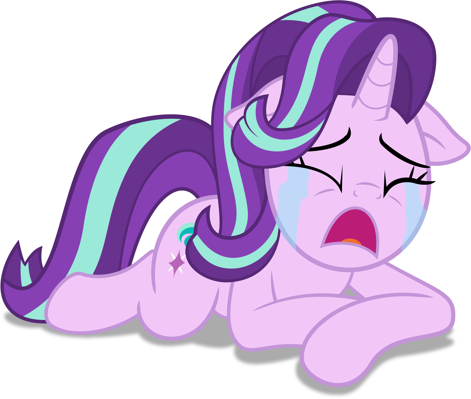 Crying Like A Baby By Spellboundcanvas On Deviantart - Twilight Sparkle (2000x1664), Png Download