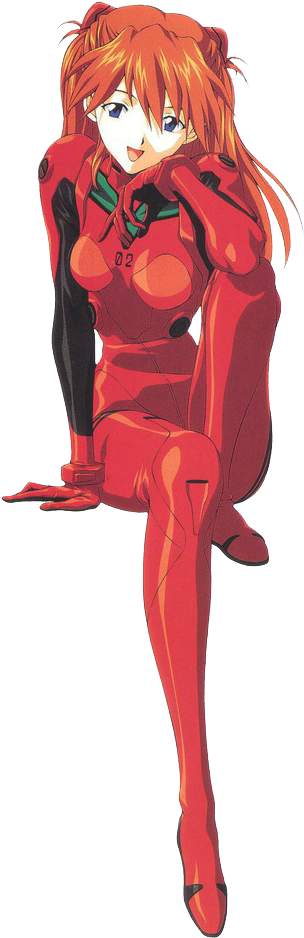 Asuka Langley Sohryu - Asuka Langley Full Body (341x1000), Png Download