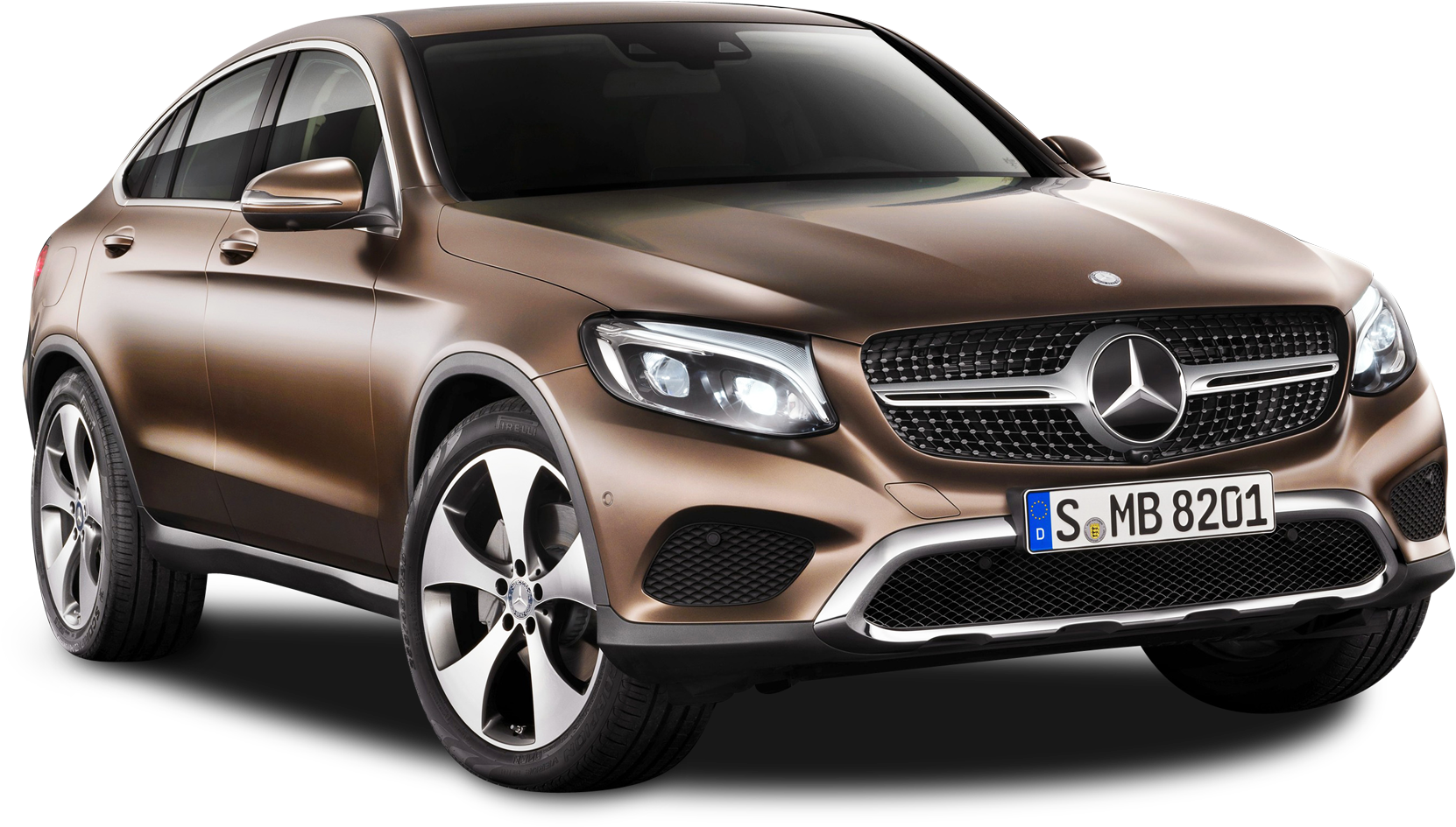 Mercedes Benz Gle Coupe Brown (1800x1089), Png Download