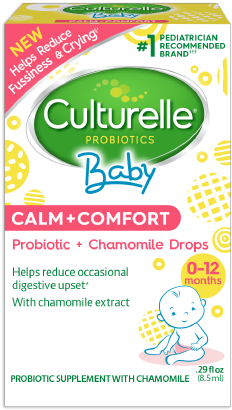 Culturelle® Baby Calm Comfort Probiotic Chamomile Drops - Culturelle Pro-well 3-in-1 Complete Formula - 30 Capsules (373x441), Png Download