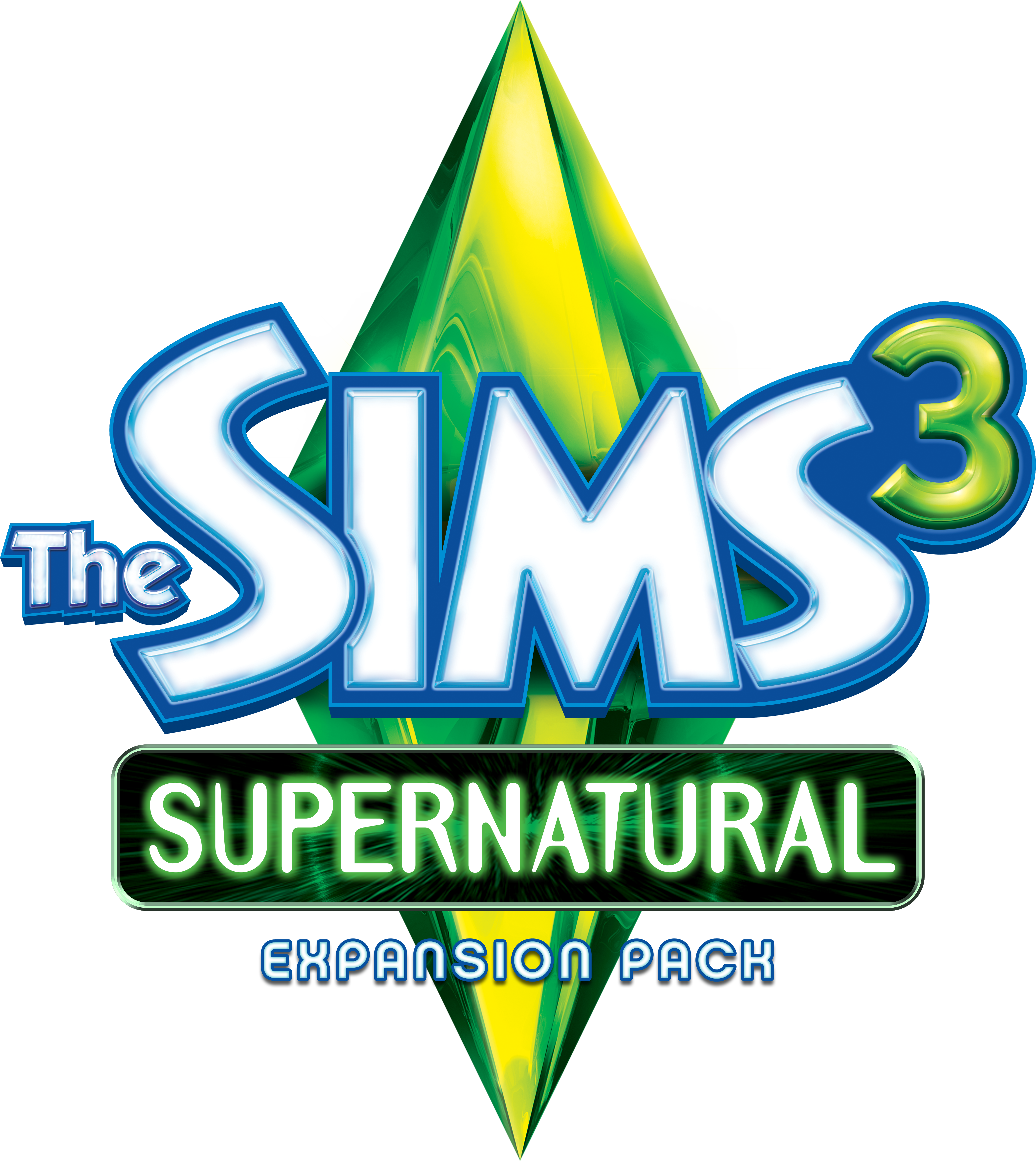 Assets - Logo - Sims 3 Supernatural Logo (4192x4696), Png Download