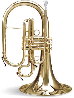 F Marching French Horn (300x458), Png Download