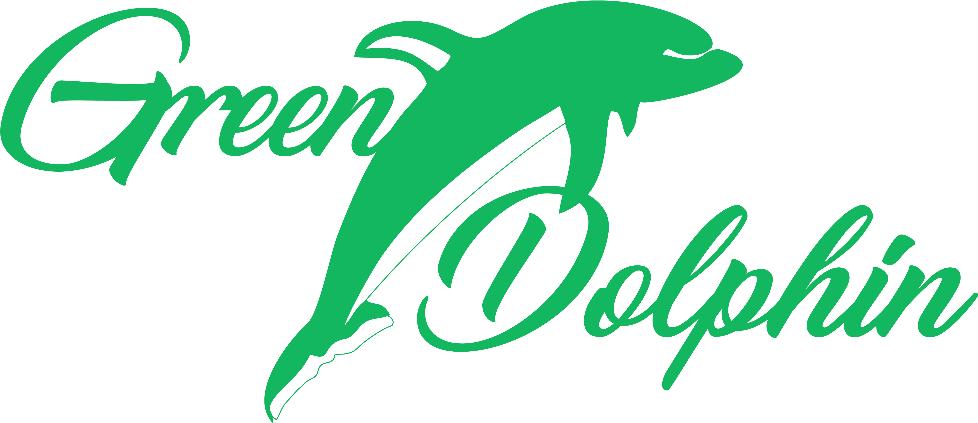 Our Apartments - Logo The Green Dolphin (4100x2333), Png Download