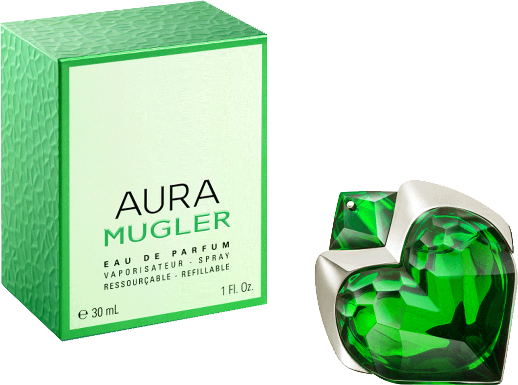 Aura Mugler Eau De Parfum Refillable (1400x1400), Png Download