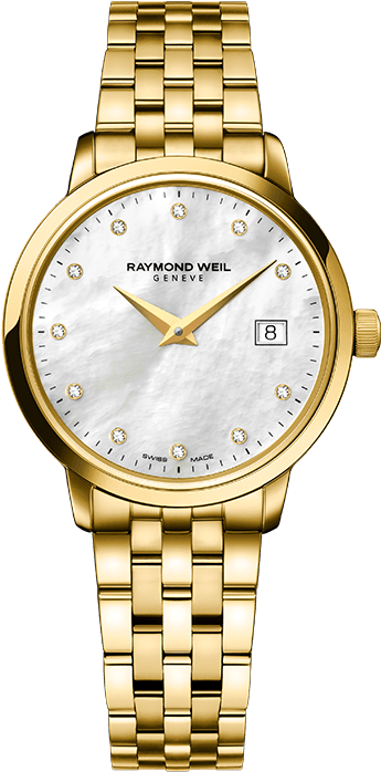 Raymond Weil Toccata 5988 P 97081 Women's Classic Gold - Raymond Weil Women Gold (700x697), Png Download