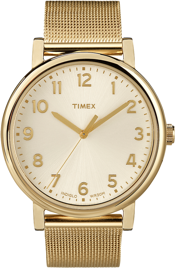 Originals 38mm Mesh Band Watch Gold-tone/champagne - Timex Modern Original Watch (750x900), Png Download