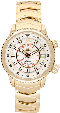 Elise In Egyptian Gold - Armani Gold Watch Ladies (400x400), Png Download