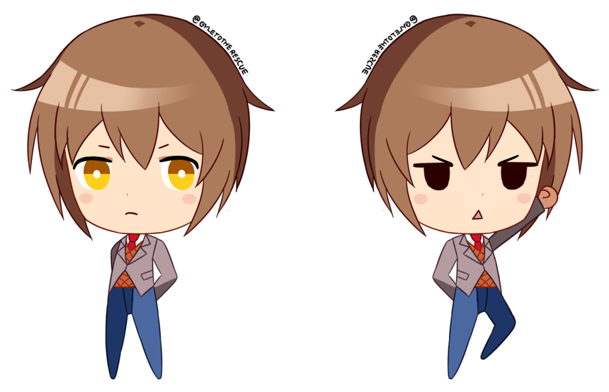 the Protagonist From Doki Doki Literature Club - Doki Doki Literature Club Protagonist (900x687), Png Download