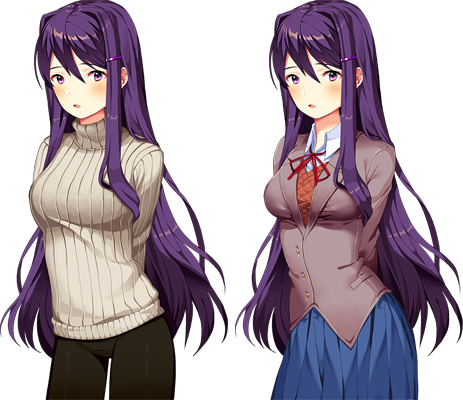 0 1514899354883 Preview - Doki Doki Yuri Sweater (463x400), Png Download