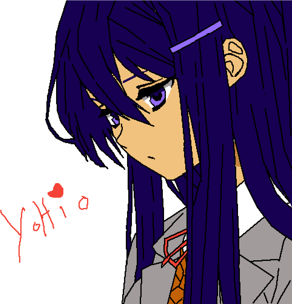 Doki Doki Literature Club - Doki Doki Literature Club Yuri (1000x1000), Png Download
