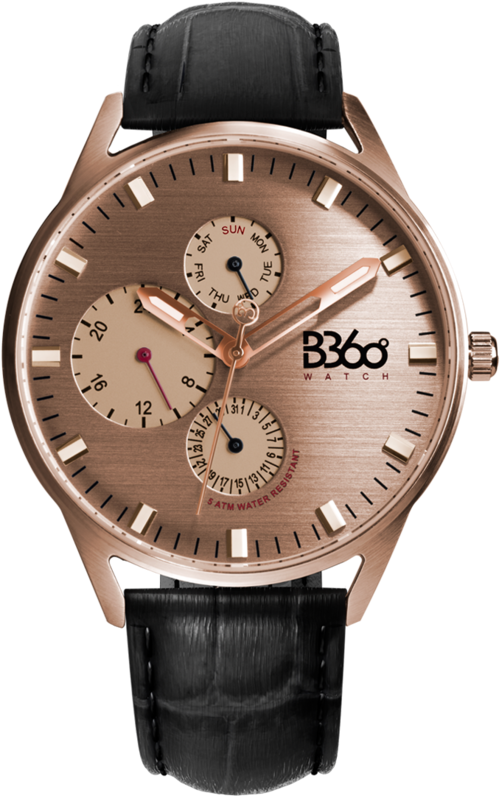 B Calm Classic-black Rose Gold Watch - Iconic Mont Blanc Watches (800x800), Png Download