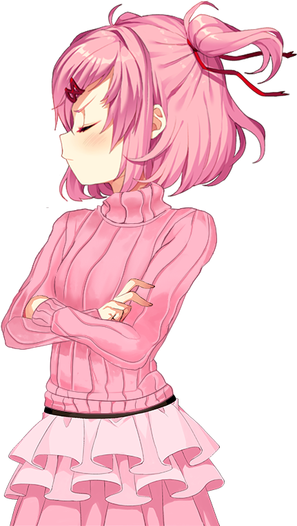 Doki Doki Literature Club Kin Discord Network - Natsuki Ddlc (960x818), Png Download