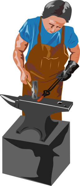 Blacksmith Clipart (258x599), Png Download