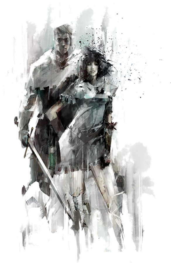 Asura Asura Sylvari Sylvari Human Human - Richard Anderson Guild Wars (681x909), Png Download