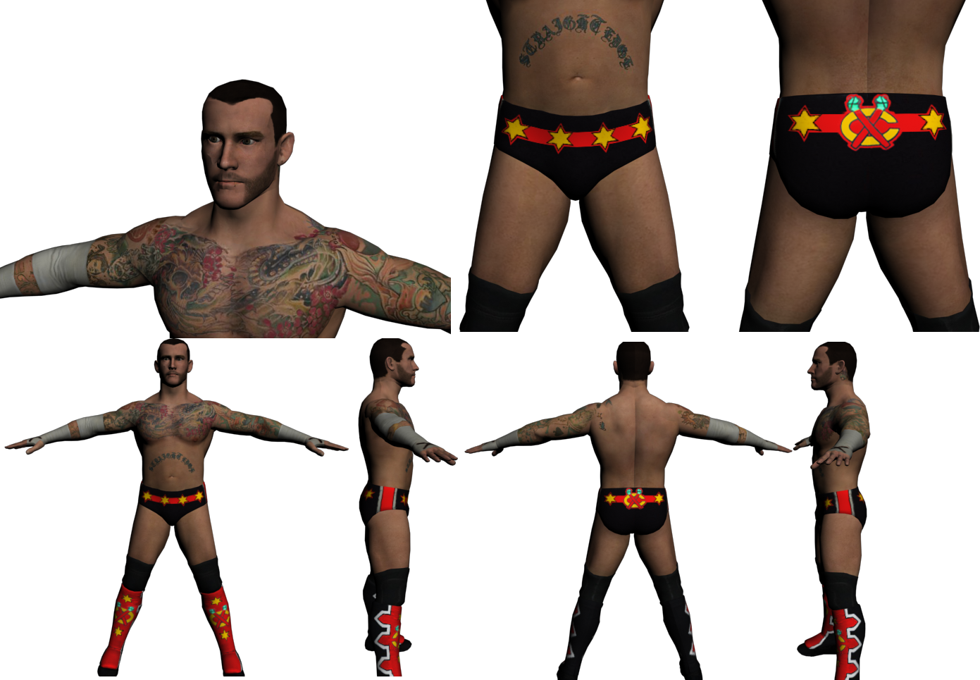 16i75lz - Cm Punk Attire Summerslam 2013 (1391x965), Png Download