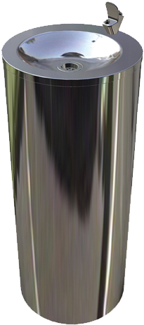 Round Drinking Fountain - Brass (500x500), Png Download