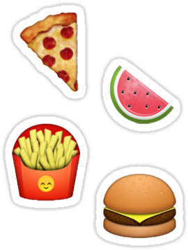Burger And Fries Emoji (375x360), Png Download